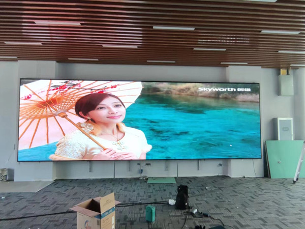 修武P1.53led小间距屏安装案例